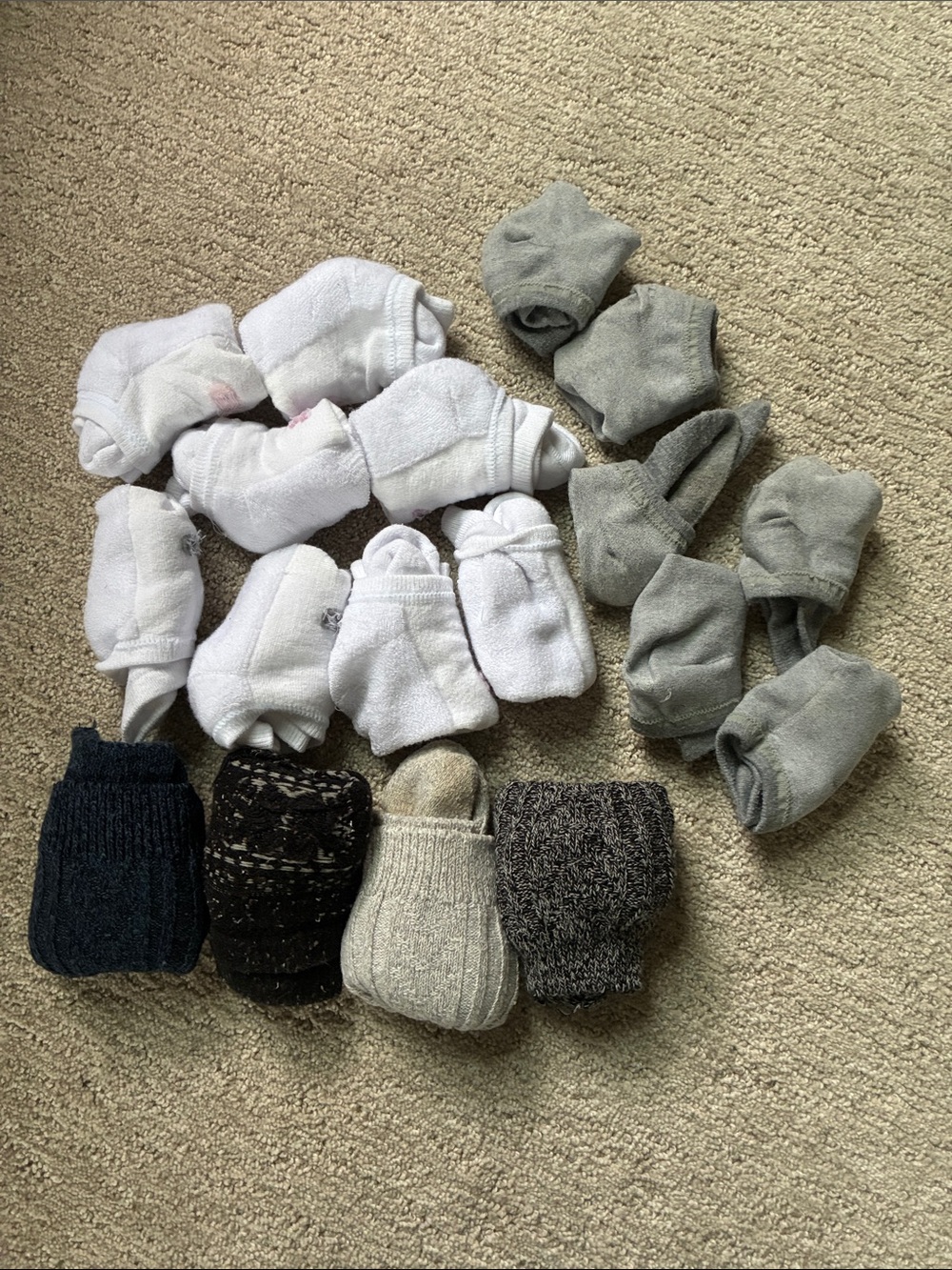 Assorted Women's Sock Bundle - White, Gray, Black, Navy